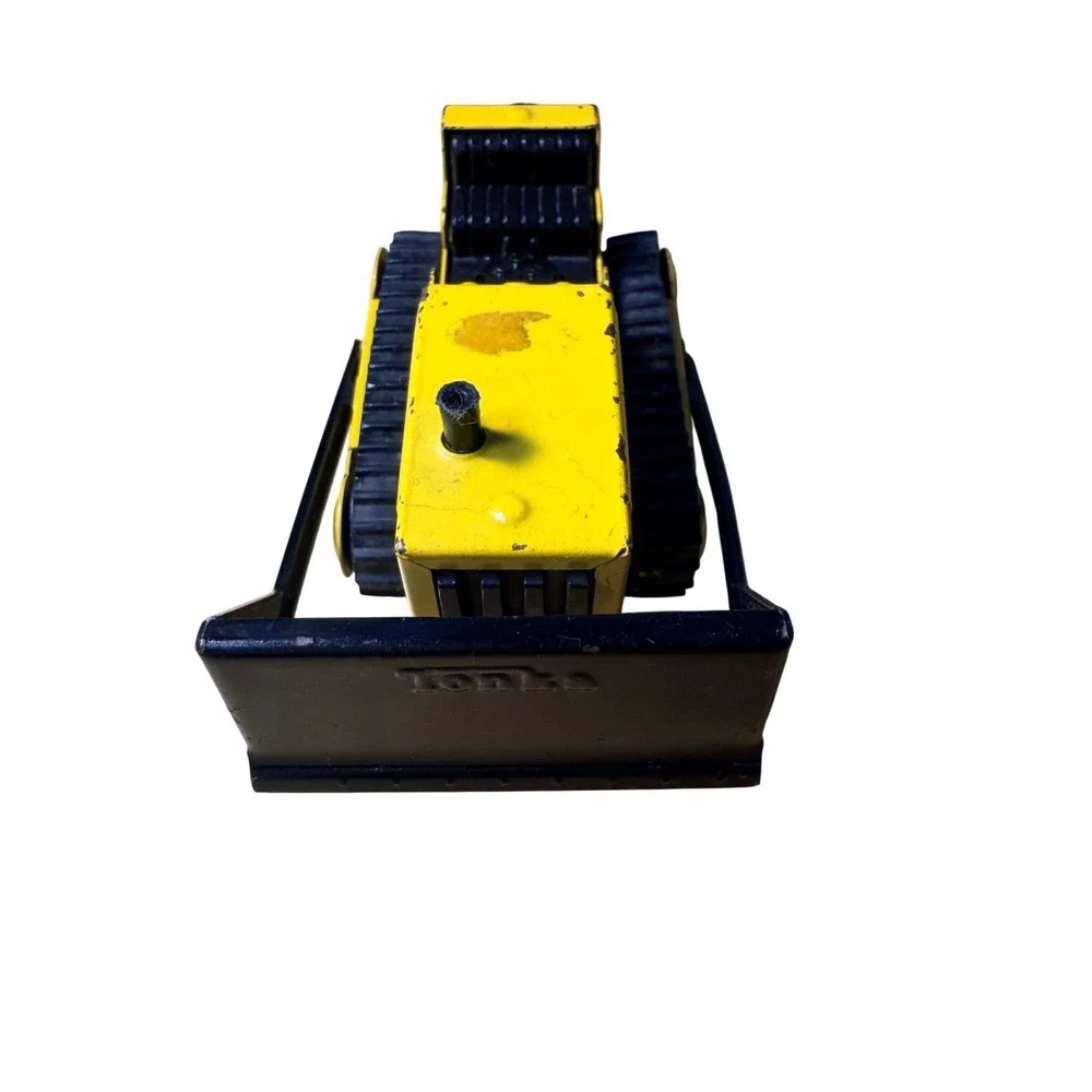 Tonka Bulldozer VTG 1970s‎ Pressed Steel Yellow Black Construction Nostalgic Toy
